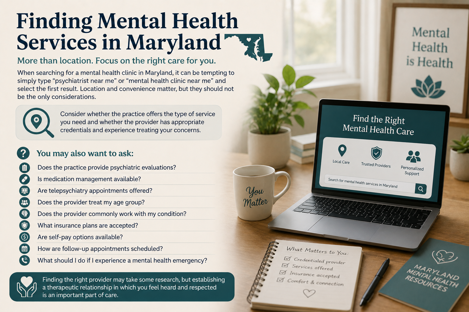 Finding Mental Health Services in Maryland