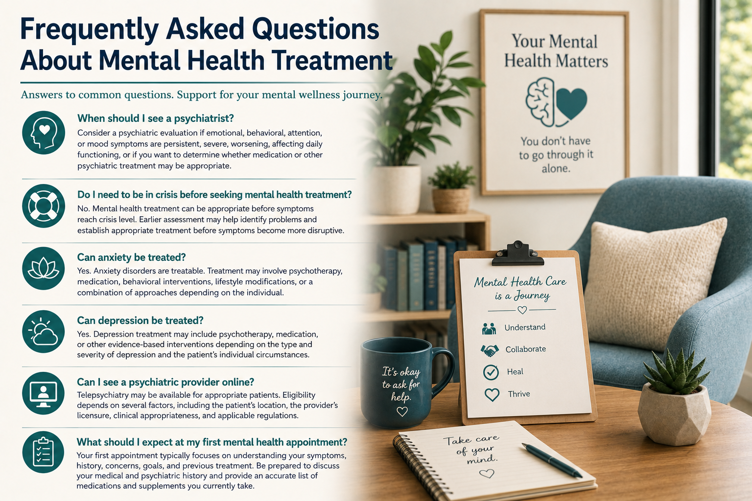 Frequently Asked Questions About Mental Health Treatment