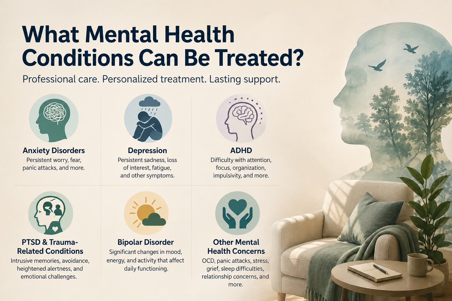 What Mental Health Conditions Can Be Treated?