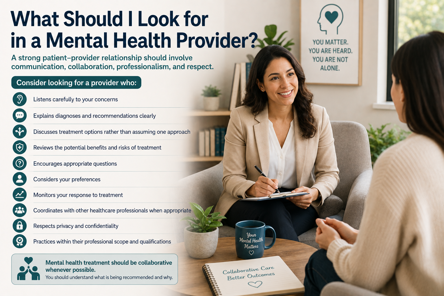 What Should I Look for in a Mental Health Provider?